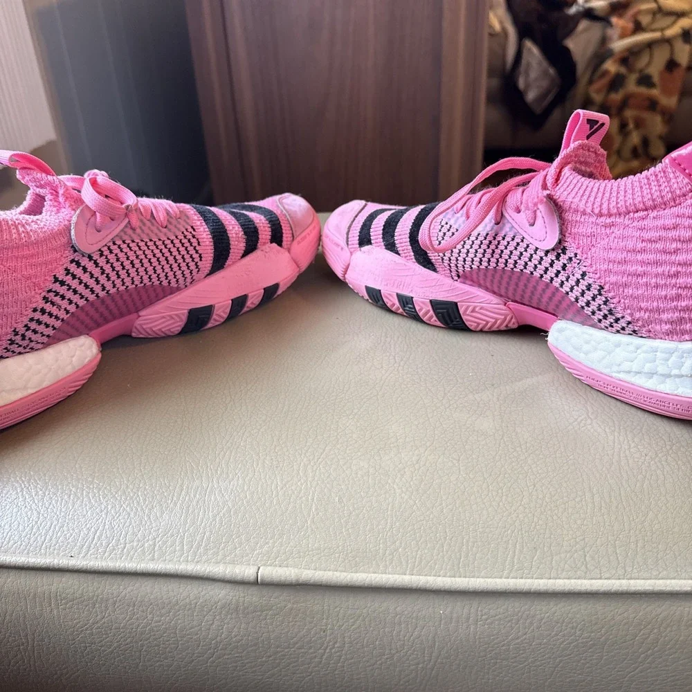 Adidas Trae Young 2 Pink Black Boost Basketball Shoes Men's 10.5